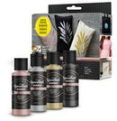 FABRIC SCREEN PRINTING INK 4PC SHIMMER SET