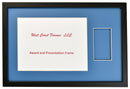 27099 - AWARD AND PRESENTATION MAT - BLACK WOOD FRAME