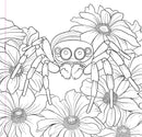 Goth Garden Adult Coloring Book