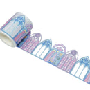 Wrapables Decorative Adhesive Scenic Pattern Hollow Sticker Tape: 55mm x 3M / Church