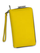 Leather Clutch Sketch Wallet: Yellow