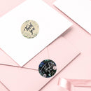 Wrapables 1.5" / 2" Thank You Stickers Roll: Pink & Gold 1.5 inch