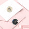 Wrapables 1.5" / 2" Thank You Stickers Roll: Pink & Gold 1.5 inch