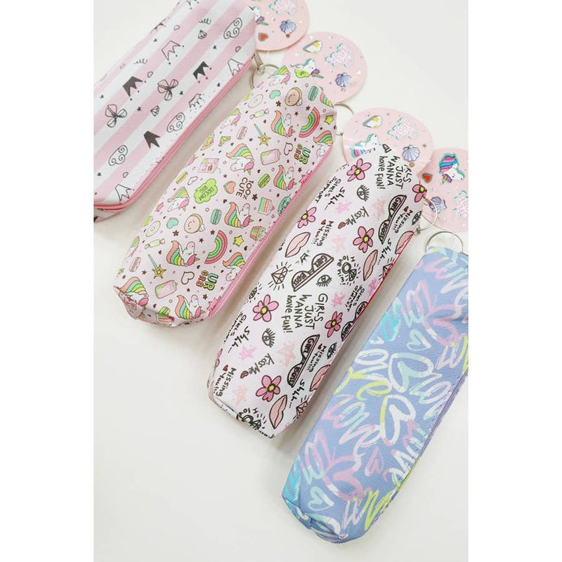 Cute Design Mini Pencil Case with Zipper: MIX COLOR / ONE(12)