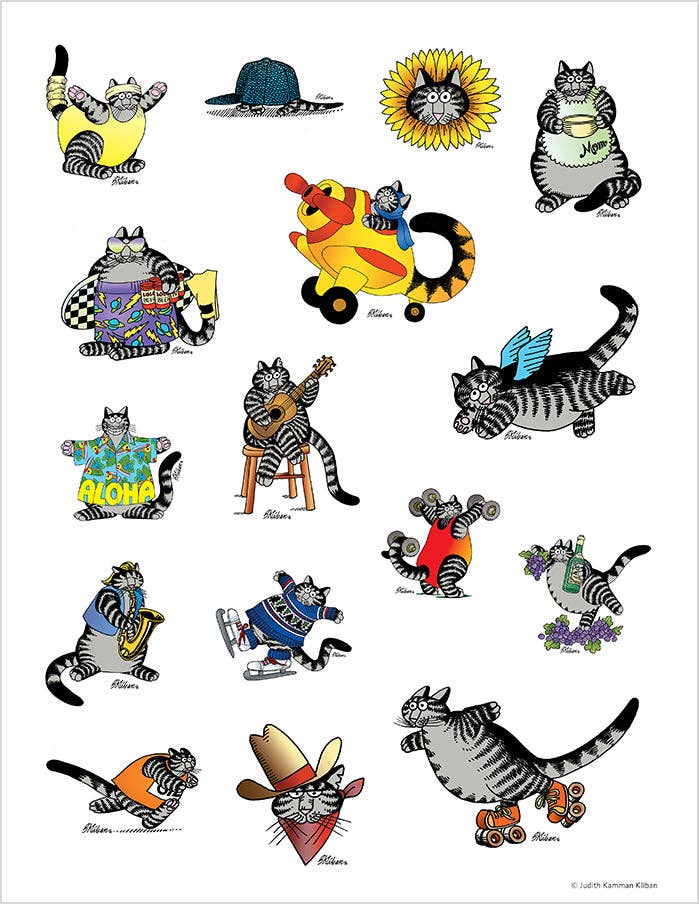 B. Kliban: CatStickers Sticker Book