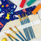 Wrapables Pencil Roll Organizer,  Wrap Pouch (72 slots): Green Scream