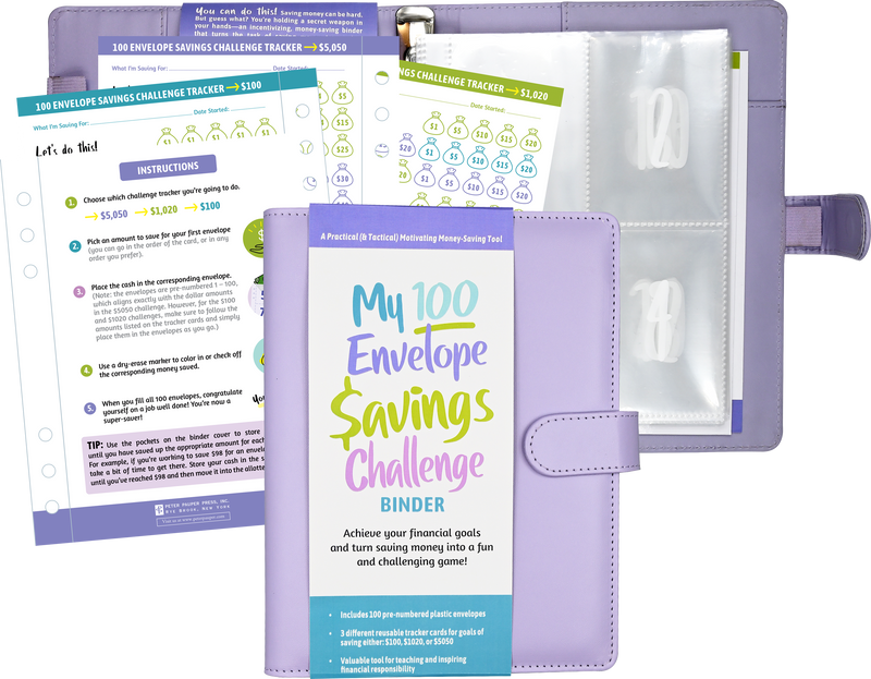 My 100 Envelope Savings Challenge Binder