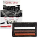 Conté à Paris Sketching Carré Crayons Matchbox Set Assorted Colors 4pc