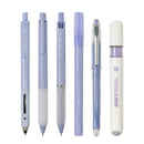 Wrapables 5 Gel Pens + 1 Highlighter Writing Set: Purple