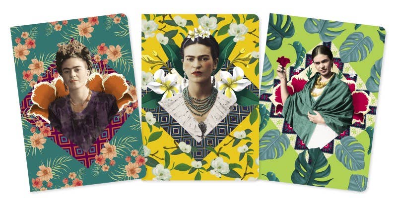 Frida Kahlo Set of 3 Standard Notebooks