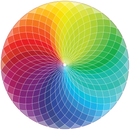 Color Wheel Round Jigsaw Puzzle
