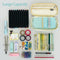 Wrapables Large Capacity Pencil Case Expandable Pencil Pouch: Navy