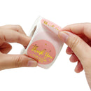 Wrapables 1.5" / 2" Thank You Stickers Roll: Gold Foil Sprig 1.5 inch