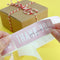 Wrapables 3" x 1" Small Business Thank You Stickers Roll: Blush (120 stickers)