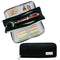Wrapables Large Capacity Pencil Case, 3 Compartment Pouch: Macarons