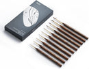 Professional Fine Round Tip Detail Paint Brushes for Model & Craft, Miniature, Watercolor: 10 Pcs