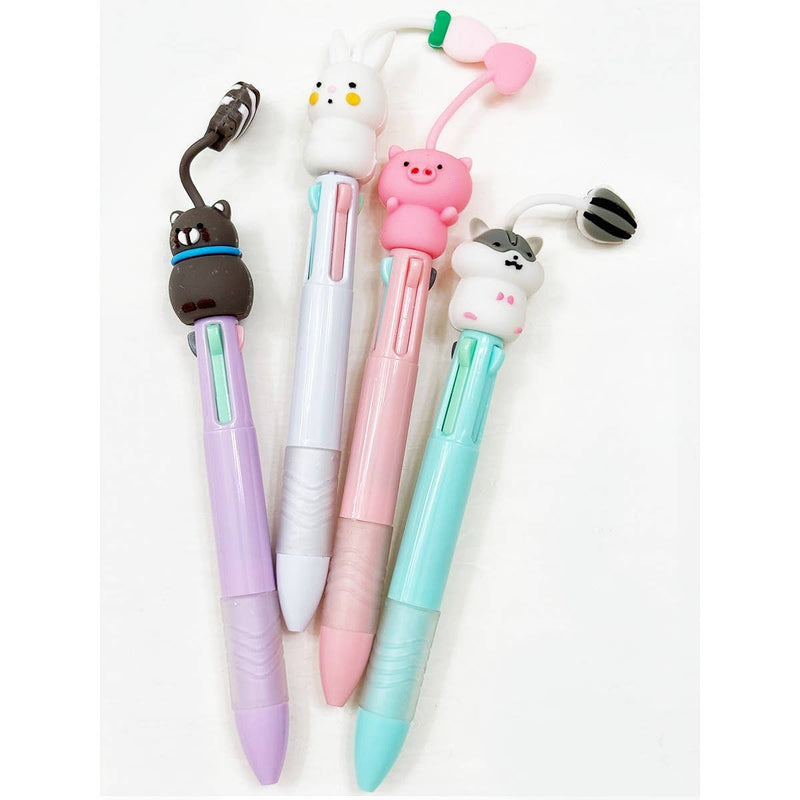 Cute Animal Character Pen: MIX COLOR / ONE(12)