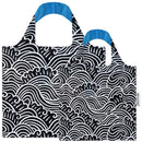 Wrapables Large & Small Allybag Reusable Grocery Bags, Set 2: (Set of 2), New York