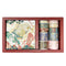 Wrapables Decorative Gold Foil Washi Tape and Sticker Set: Cranes Blue