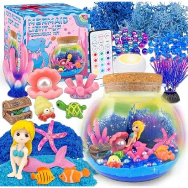 The Mermaid Terrarium Kit - LED NiteLite With Remote Control