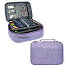 Wrapables Large Capacity 72 Slot Pencil Case for Colored Pencils, Stationery Pouch: Blue