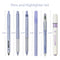 Wrapables 5 Gel Pens + 1 Highlighter Writing Set: Purple