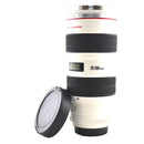 Stainless Steel Camera Lens Mug - White