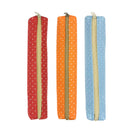 Wrapables Slim Dot Pencil Case - Red, Orange, OR Blue (1 Pouch)