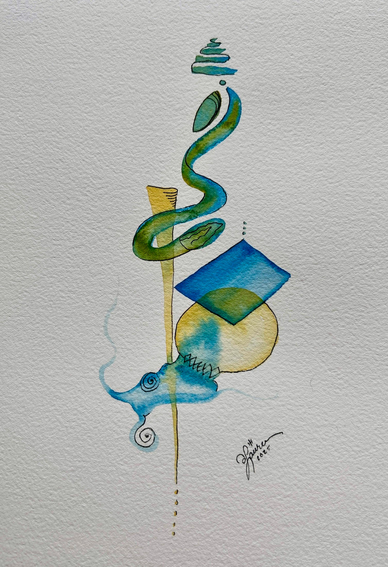 10.04.2025 Focusing on the Abstract: Watercolor with Dana