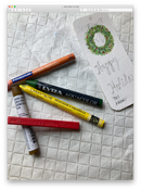 12.12.2024 Introduction to Watercolor Crayons with Holiday Gift Tags