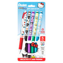 Pentel EnerGel RTX Liquid Gel Pen, Hello Kitty® and Friends, Limited Edition 0.7mm 2pk