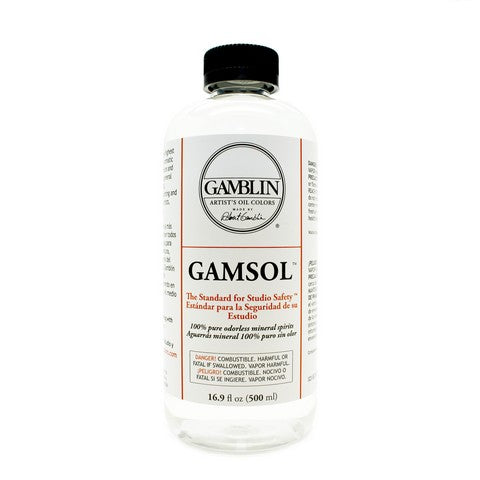 Gamblin Gamsol Odorless Mineral Spirits 16.9oz Bottle