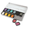 Finetec Artist Mica Watercolor Pans 12-Color Pearlescent Set with two pans out of package