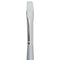 Silverwhite White Taklon Bright Brush Short Handle #8 close up