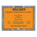 Arches Watercolor Block Natural White 140lb Rough Press 9"x12" 20sh