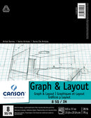 Canson Cross Section Paper Pads 8x8 Grid