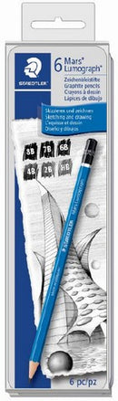 Staedtler Mars Lumograph 6 Pencil Set