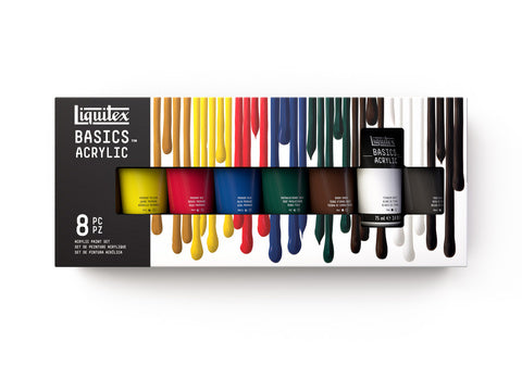 Liquitex BASICS Acrylic Paint 8 color Set 75ml
