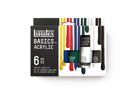 Liquitex BASICS Acrylic Colors Introductory 6-Color Set 22ml
