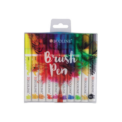 Royal Talens Watercolor Ecoline Brush Markers 10 Set
