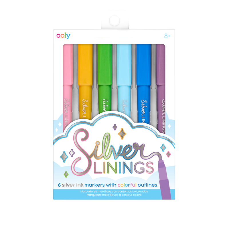 Ooly Silver Linings Outline Markers - 6 Pack