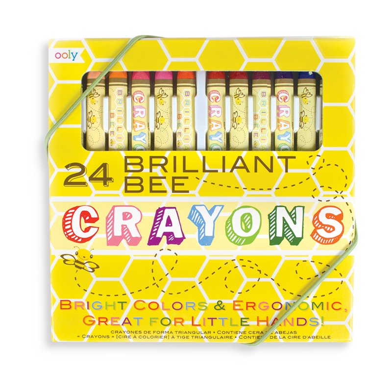 Ooly Brilliant Bee Crayons - 24 Pack
