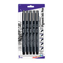 Pentel Arts Pointliner Pen Set 5pc