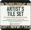 Artist's Tile Set 75pk Black