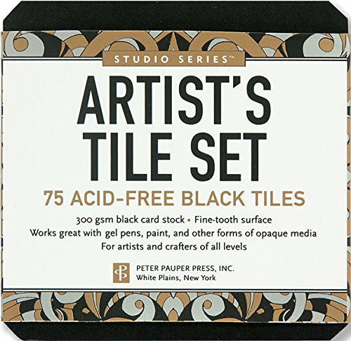 Artist's Tile Set 75pk Black