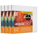 Ampersand Aquabord Artist Panel 1/8” Flat Profile 5”x5” 4pk