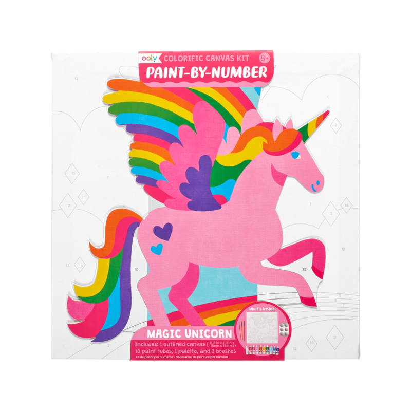 Colorific Canvas Paint by Number Kit- Unicorn