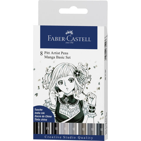 Faber-Castell PITT Artists Brush Pens Manga Basic Set