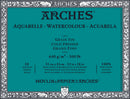Arches Watercolor Block Natural White 300lb Cold Press 12”x16” 10sh