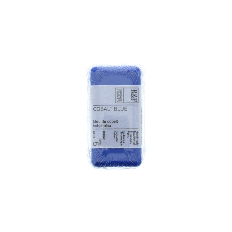 R&F Encaustic Paint Cake Coblt Blue 40ml Series 5